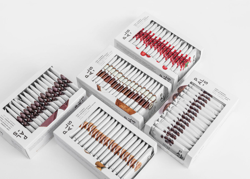 Pal‘s全天然零食能量棒休閑零食包裝設計，富有藝術性的產品組合照片