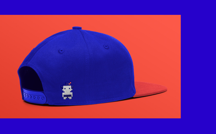 Make Sense 軟件開發公司vi設計，長短線條加代碼加馬賽克玩偶元素