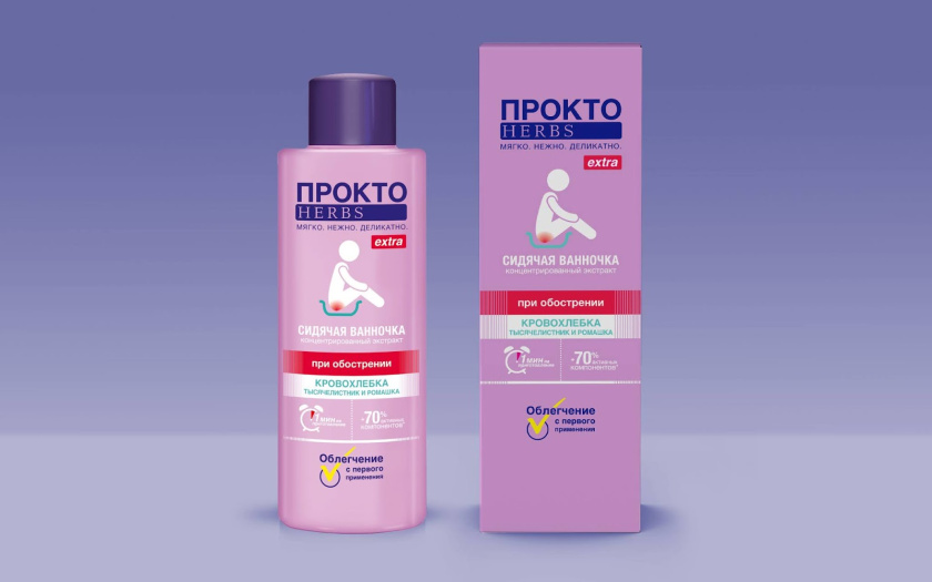 ProctoHerbs “醫藥”風格草藥沐浴露包裝設計