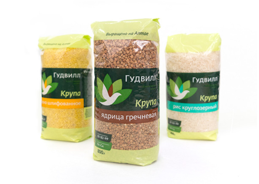 Goodwill 糧食面粉企業(yè)品牌logo設(shè)計(jì)與品牌形象識(shí)別設(shè)計(jì)包裝設(shè)計(jì)，小鳥與花朵結(jié)合元素