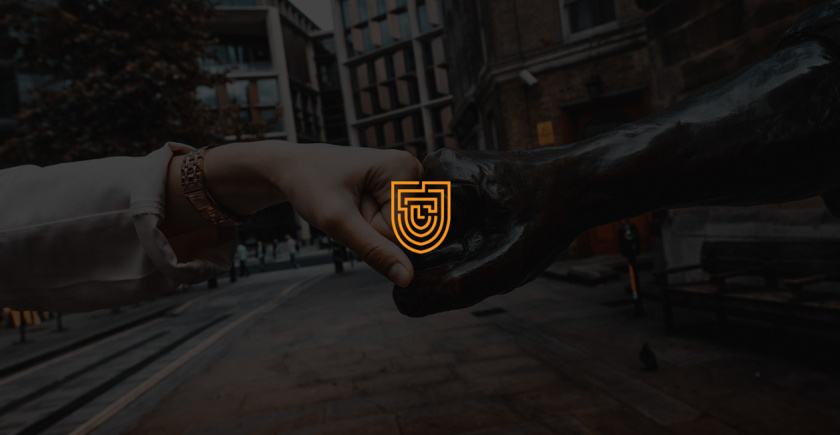 LUGHMAN 消費品公司迷宮線條盾牌logo設計與vi設計