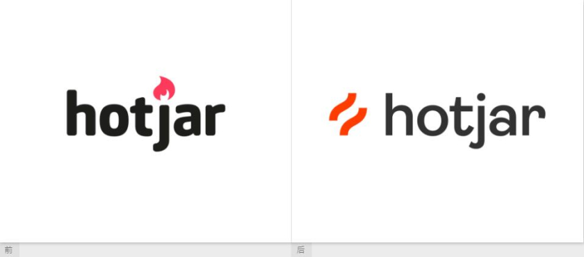 Hotjar 網站熱點工具品牌logo設計“抽象熱浪+極簡插圖品牌應用設計”