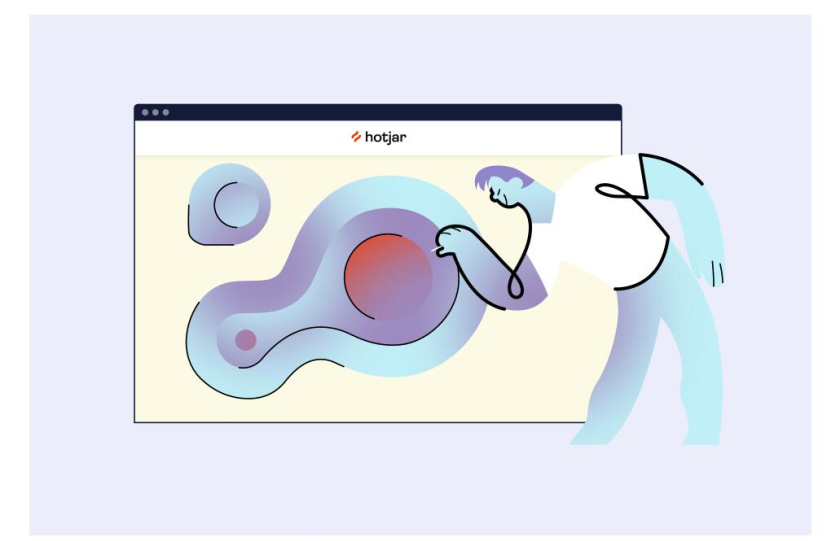 Hotjar 網站熱點工具品牌logo設計“抽象熱浪+極簡插圖品牌應用設計”
