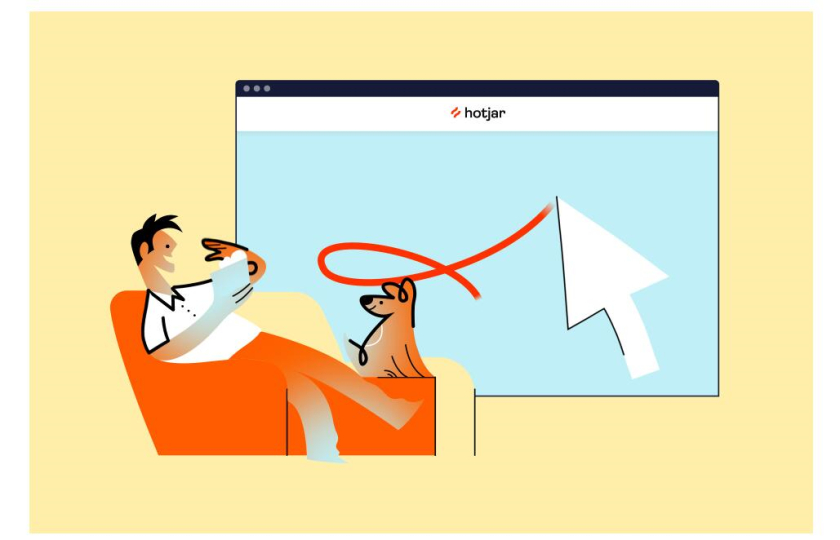 Hotjar 網站熱點工具品牌logo設計“抽象熱浪+極簡插圖品牌應用設計”