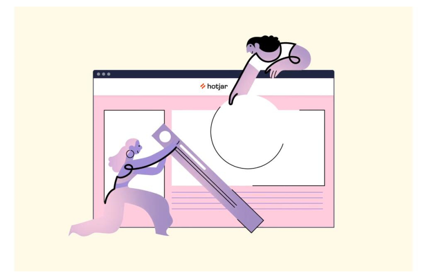 Hotjar 網站熱點工具品牌logo設計“抽象熱浪+極簡插圖品牌應用設計”