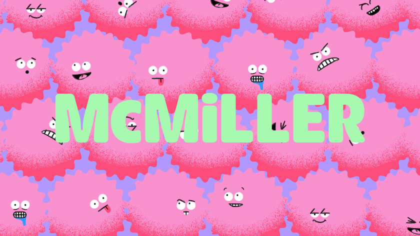 McMiller游戲公司帶有 Mac 怪物圖案的標(biāo)志設(shè)計(jì)