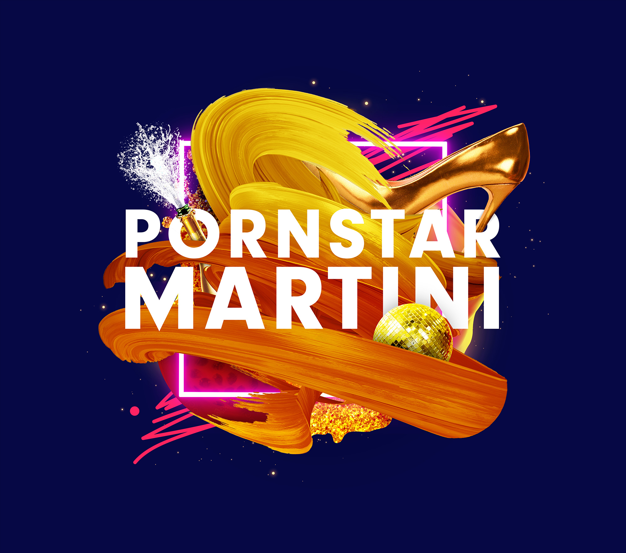 Mixton 雞尾酒包裝設(shè)計(jì)“3D混合元素拼貼插圖風(fēng)格”