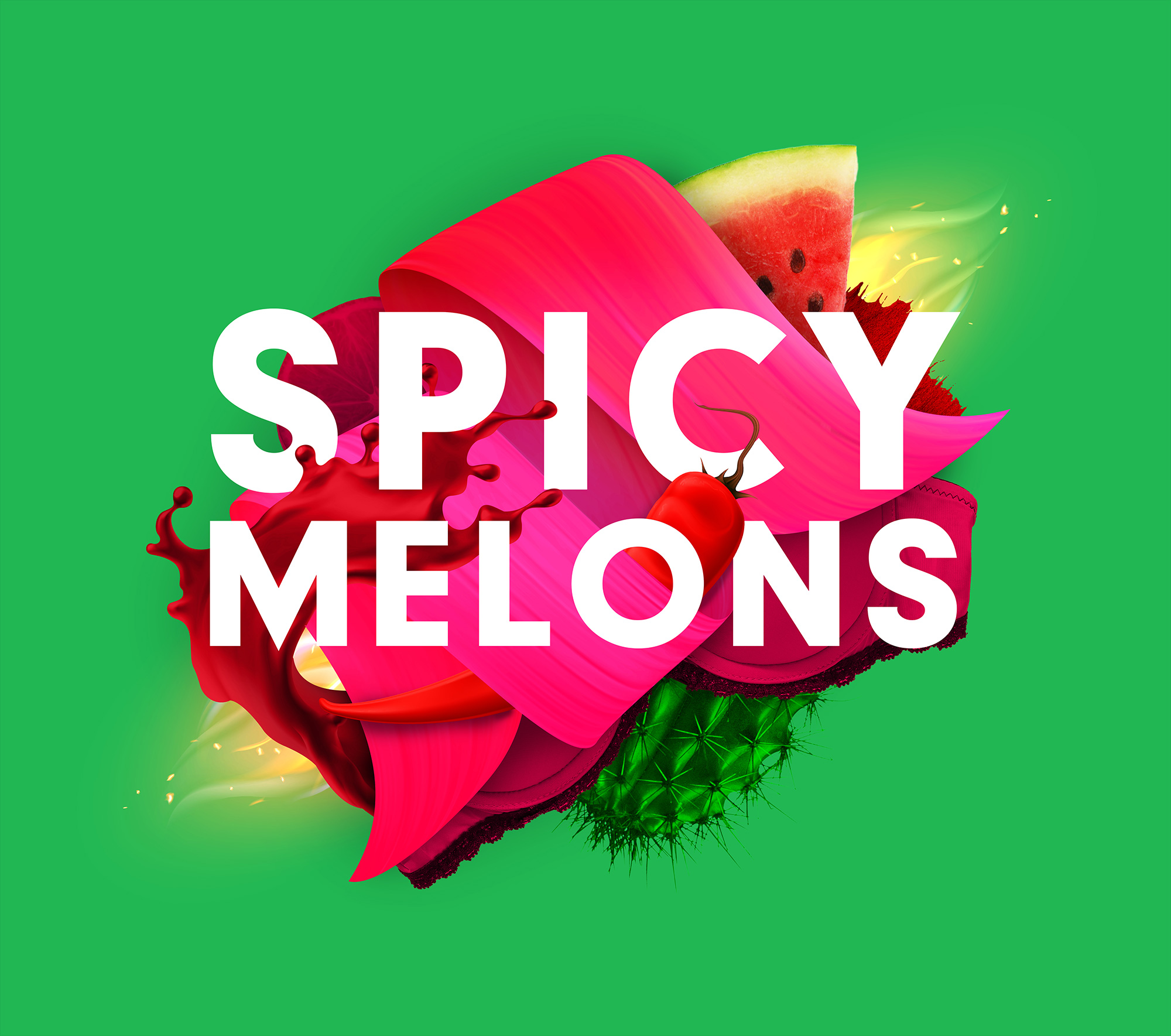 Mixton 雞尾酒包裝設(shè)計(jì)“3D混合元素拼貼插圖風(fēng)格”