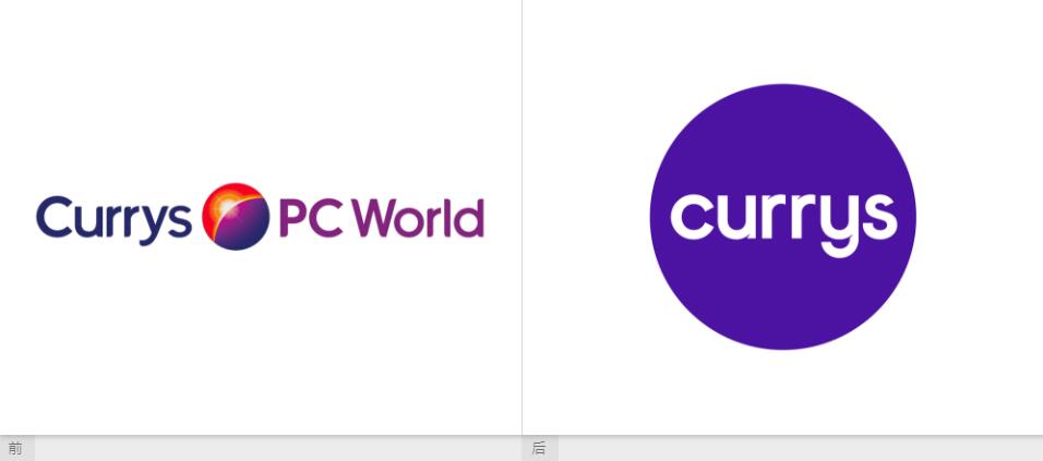 Currys數(shù)碼電子科技產(chǎn)品和服務(wù)全渠道零售商品牌logo設(shè)計vi設(shè)計“3D圓形圖形”