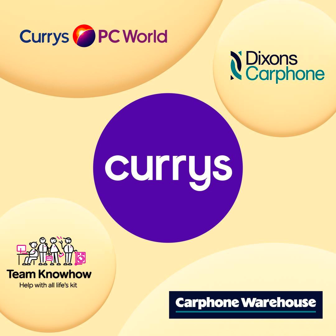 Currys 科技技術(shù)產(chǎn)品和服務(wù)全渠道零售商品牌logo設(shè)計vi設(shè)計“3D圓形圖形”