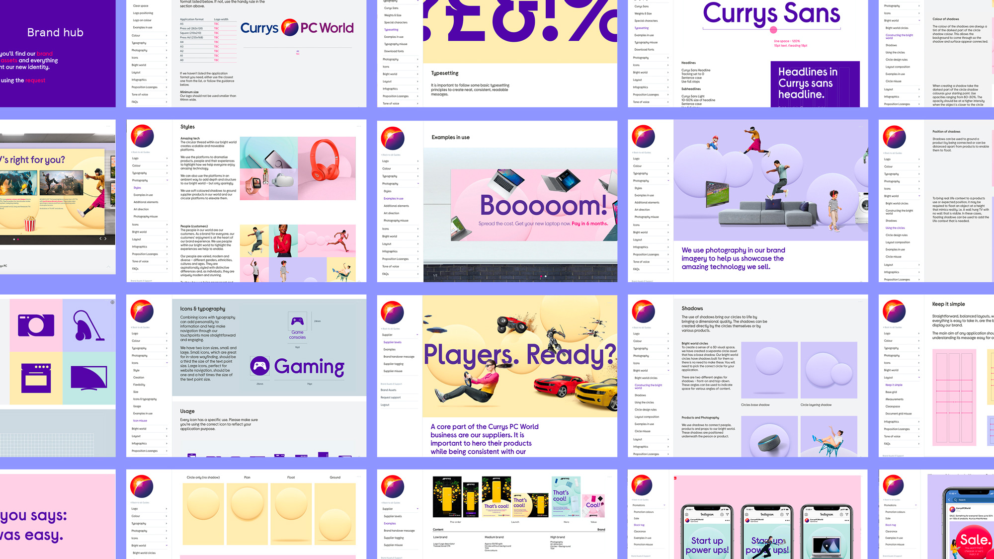 Currys數(shù)碼電子科技產(chǎn)品和服務(wù)全渠道零售商品牌logo設(shè)計vi設(shè)計“3D圓形圖形”-Currys數(shù)碼電子科技產(chǎn)品和服務(wù)全渠道零售商品牌logo設(shè)計vi設(shè)計“3D圓形圖形”-vi準(zhǔn)則手冊