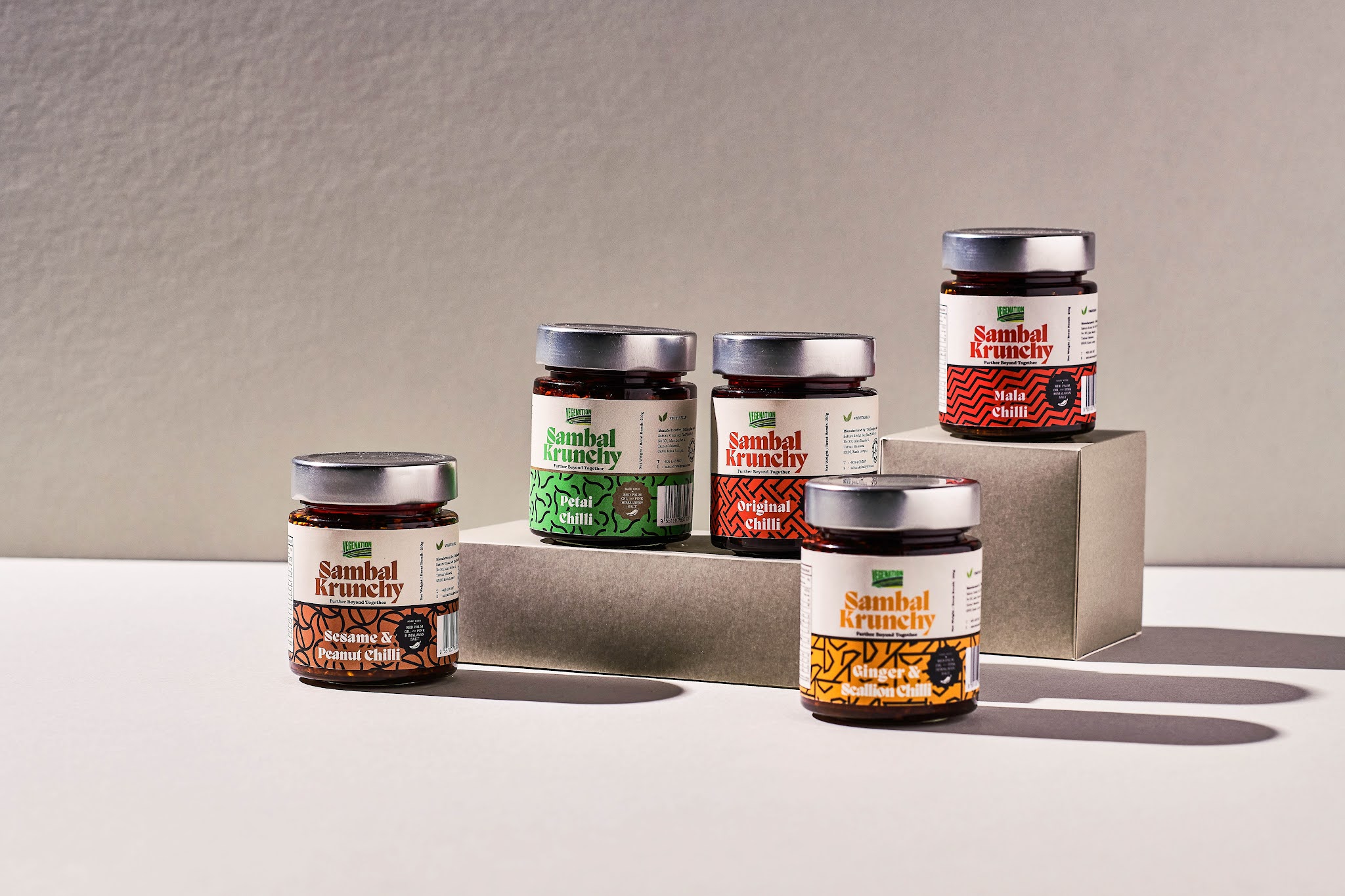 Sambal 瓶裝食品包裝設計“馬來西亞傳統蠟染圖案”