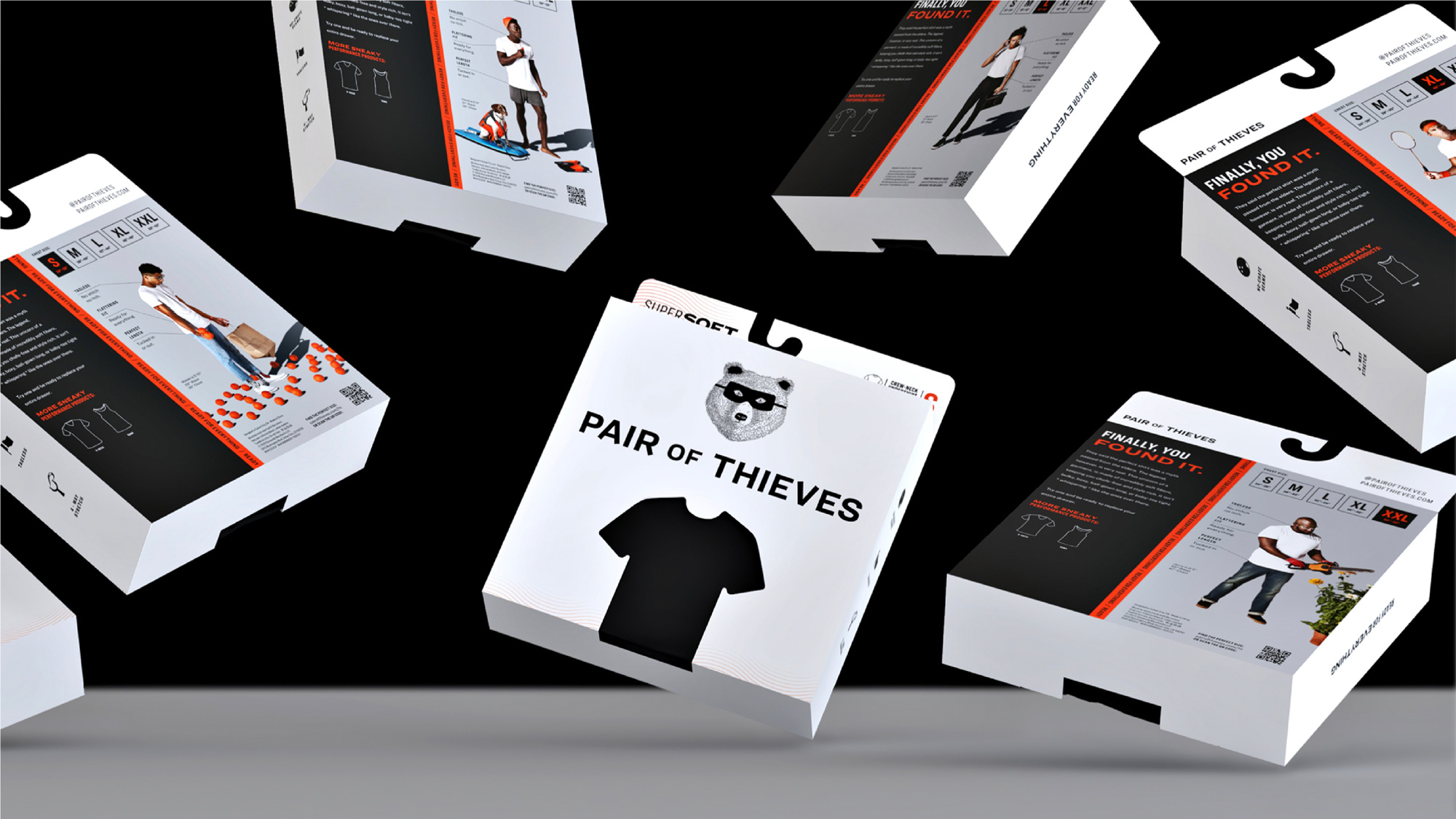 Pair of Thieves襪子內衣公司品牌更新設計-包裝設計