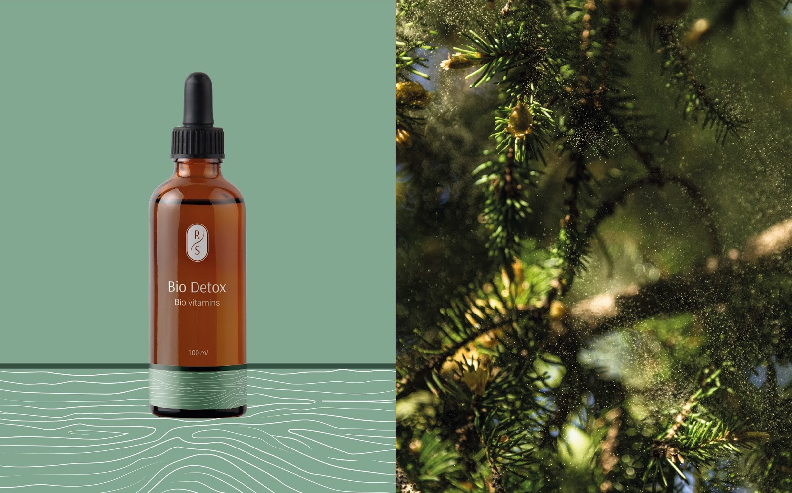 RS(Revive System)復合維生素保健品包裝設計，接近精油化妝品的優雅的高識別包裝