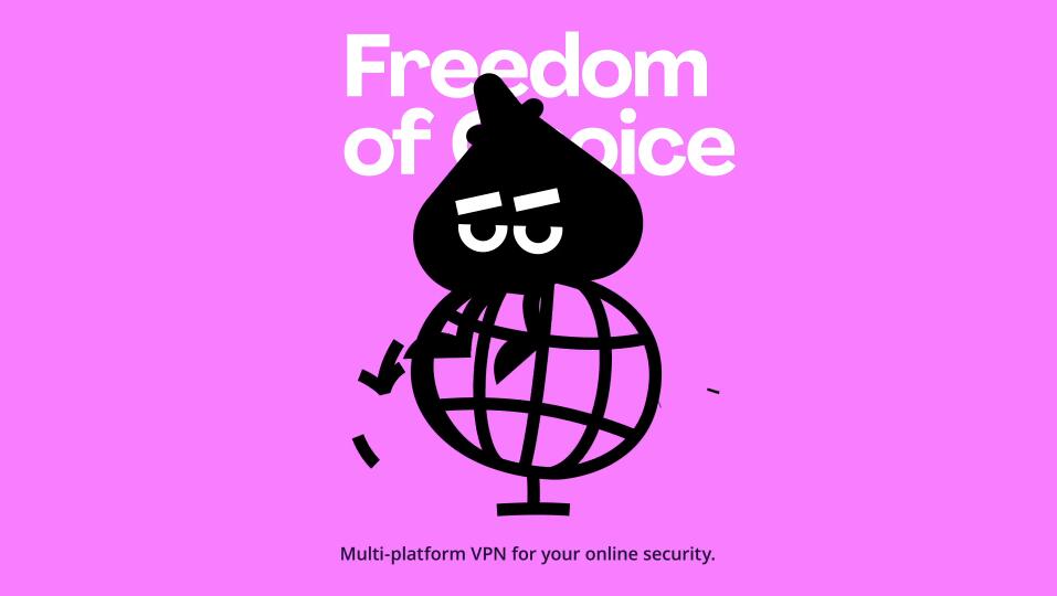 Bluf翻墻與隱私保護VPN軟件品牌設計ip卡通-帶有消息的字符。