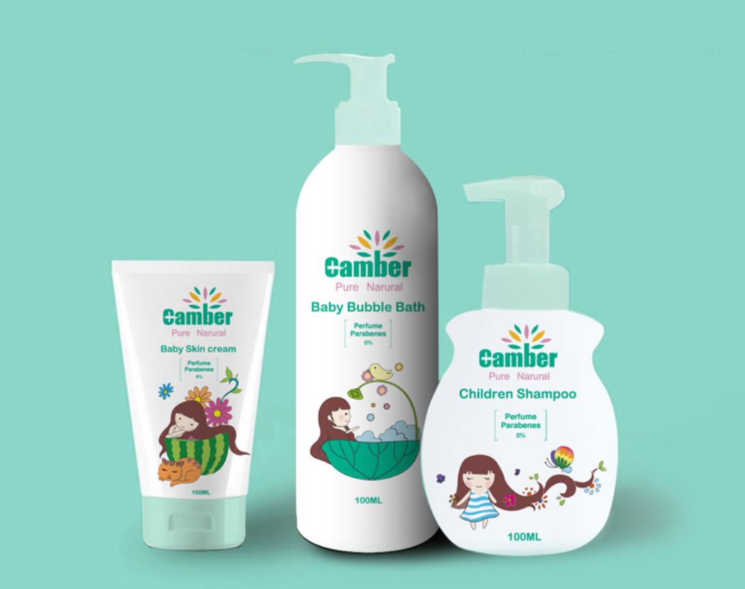 康貝小女孩系列兒童護(hù)膚品包裝設(shè)計(jì)