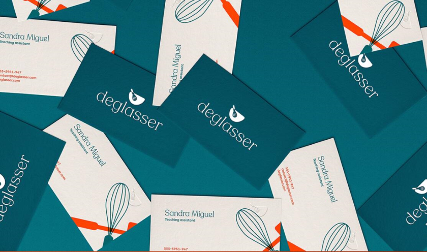 Deglasser 烹飪學校教育品牌視覺識別logo設計vi設計