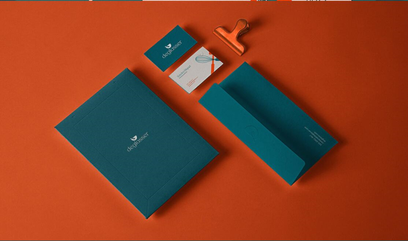 Deglasser 烹飪學校教育品牌視覺識別logo設計vi設計