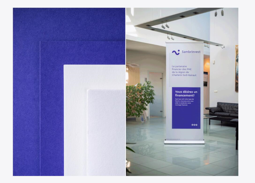 Sambrinvest 金融集團公司logo設計品牌形象vi設計，單色簡約而又藝術的風格