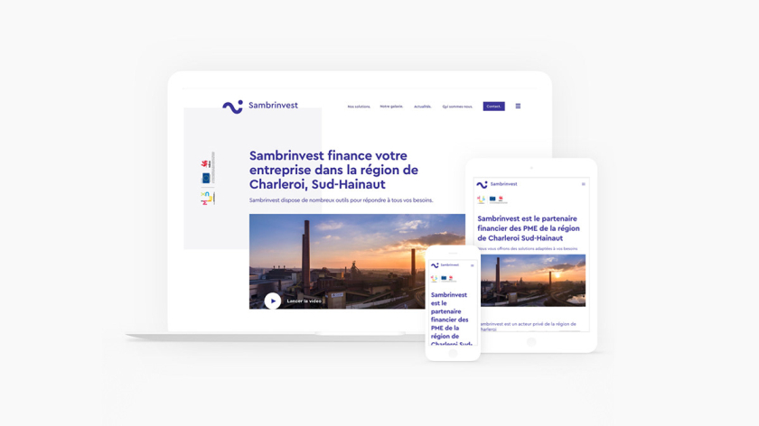 Sambrinvest 金融集團公司logo設計品牌形象vi設計，單色簡約而又藝術的風格