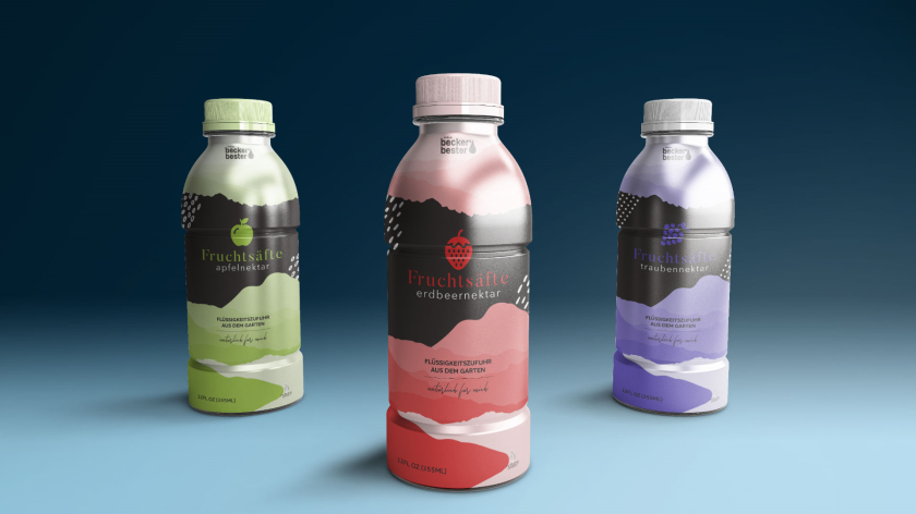 Becker''''''''s Bester 果汁包裝設計“山水水墨”風格