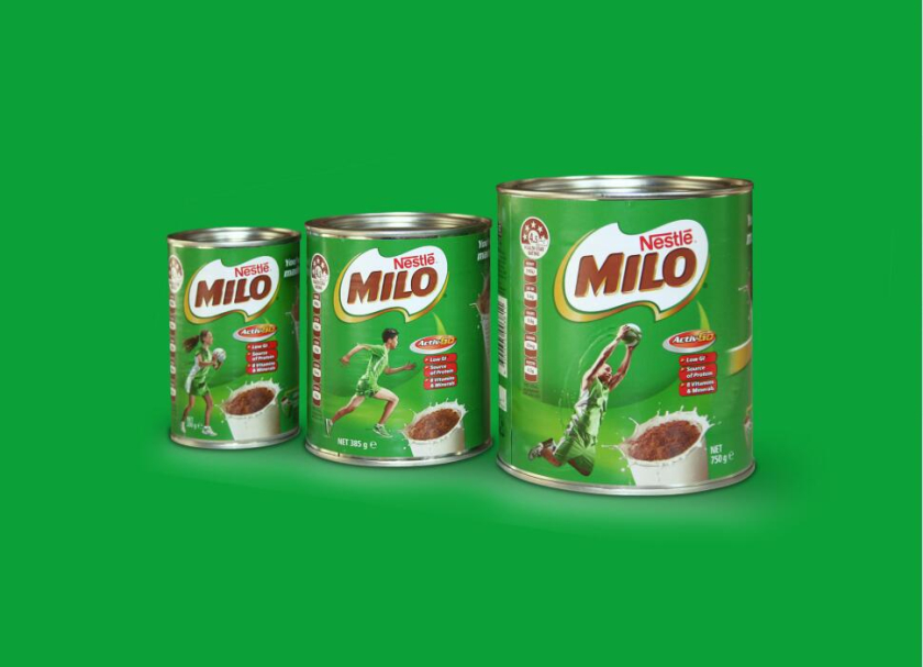 美祿品牌巧克力麥芽灌裝沖飲運動飲料包裝設計”活力運動員“篇