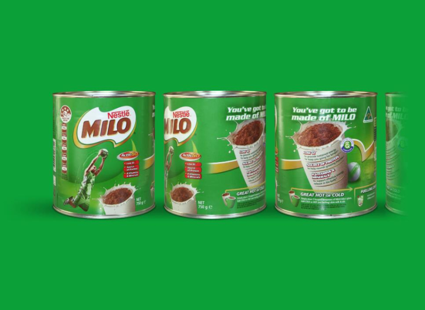 美祿品牌巧克力麥芽灌裝沖飲運動飲料包裝設計”活力運動員“篇