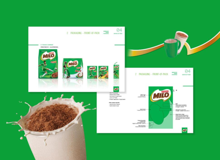 美祿品牌巧克力麥芽灌裝沖飲運動飲料包裝設計”活力運動員“篇