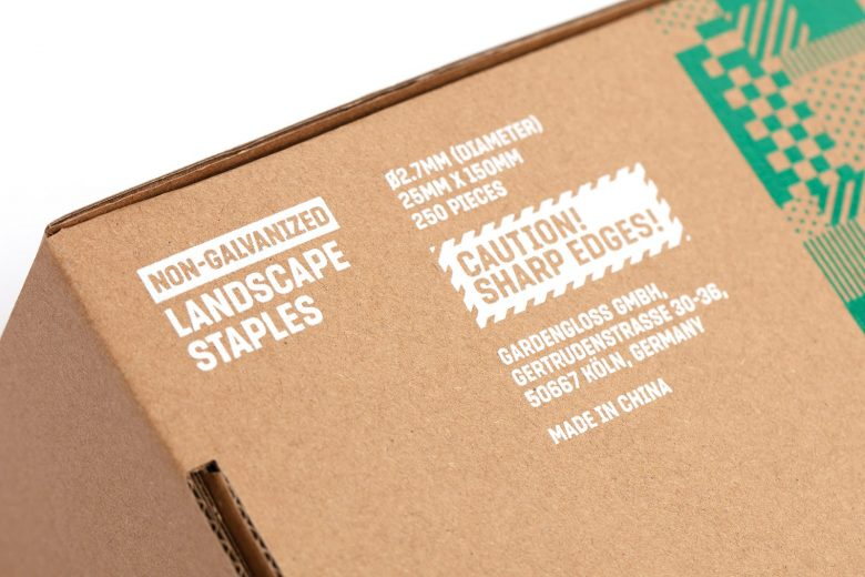 GardenGloss綠化園藝工具瓦能紙箱包裝設計