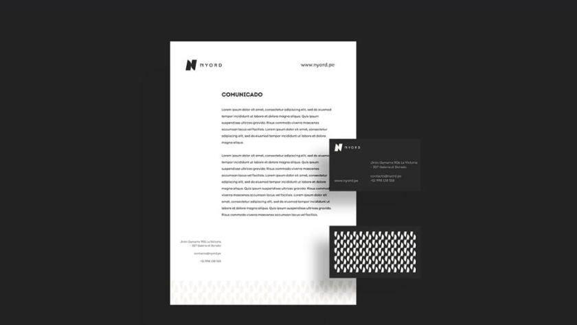 Nyord 服飾品牌識別設計-logo與vi設計