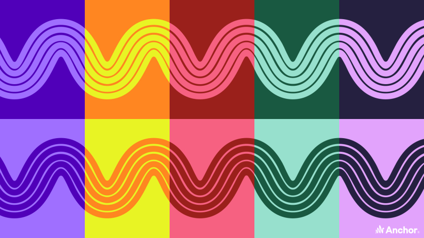 Anchor播客應(yīng)用程序音波logo設(shè)計