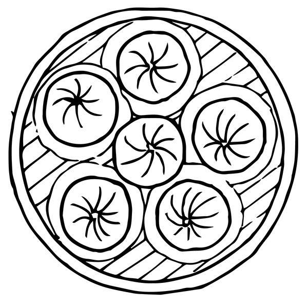 DIMSUMNYAKA 包子餃子點心手繪插圖設計