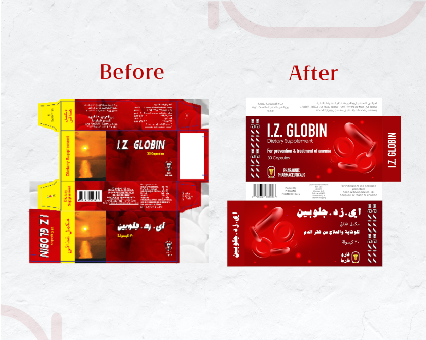 Pharaonia貧血治療藥品包裝設計