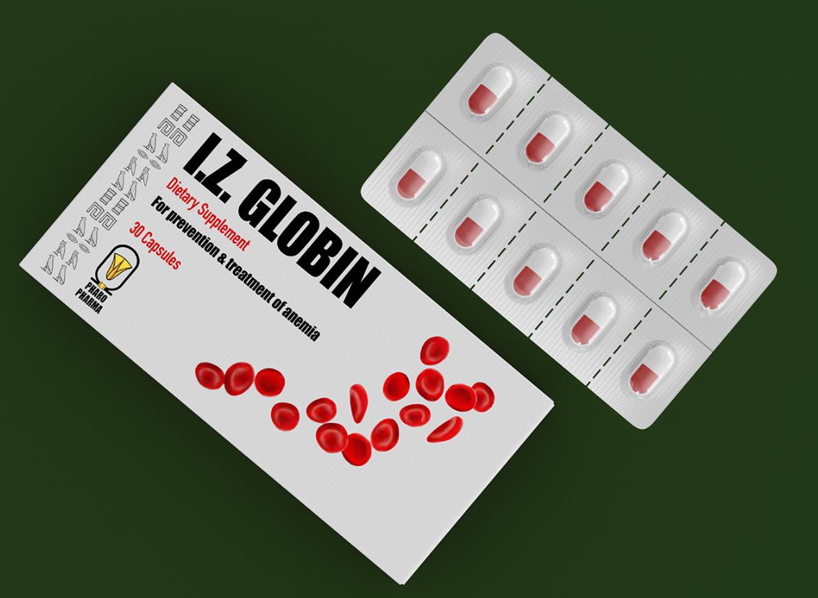 Pharaonia貧血治療藥品包裝設計