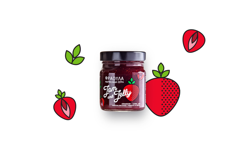 Jam and Jelly 果醬包裝設計“波普插圖風格”