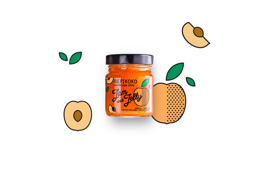 Jam and Jelly 果醬包裝設計“波普插圖風格”