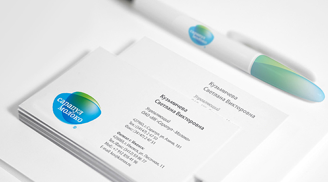 Сарапул 牛奶乳業(yè)公司logo設計和vi設計，色塊疊加風格