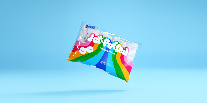Jet-Puffed棉花糖食品包裝設(shè)計”噴射的彩虹之路“