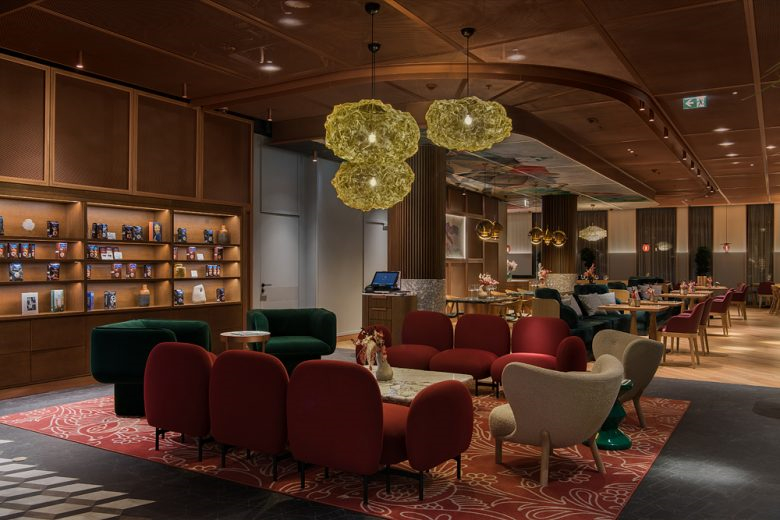 高級沙加爾餐廳餐飲室內(nèi)空間設計，藝術與奢華風格