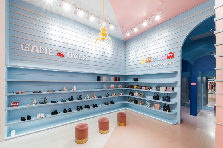 Matchbox時尚潮流服飾商店店鋪空間設計，90年代街機游戲風格