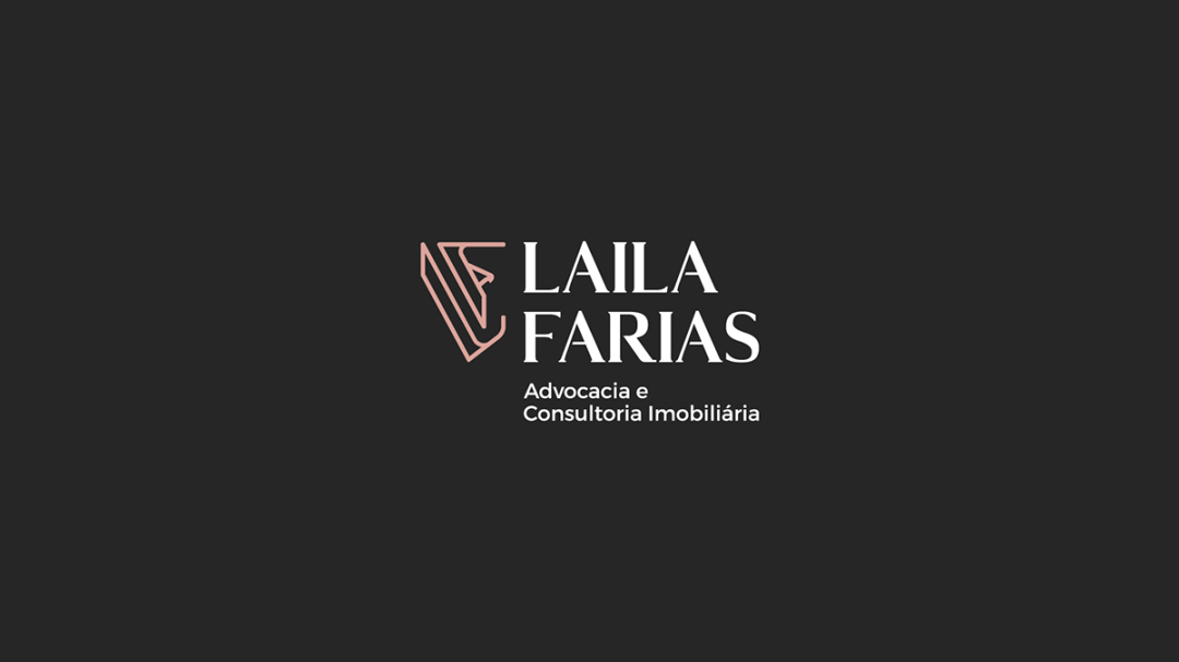 Laila Farias 法律律師工作室品牌視覺形象識別設計，優雅的女性風格