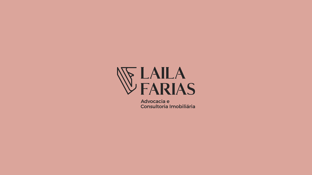Laila Farias 法律律師工作室品牌視覺形象識別設計，優雅的女性風格