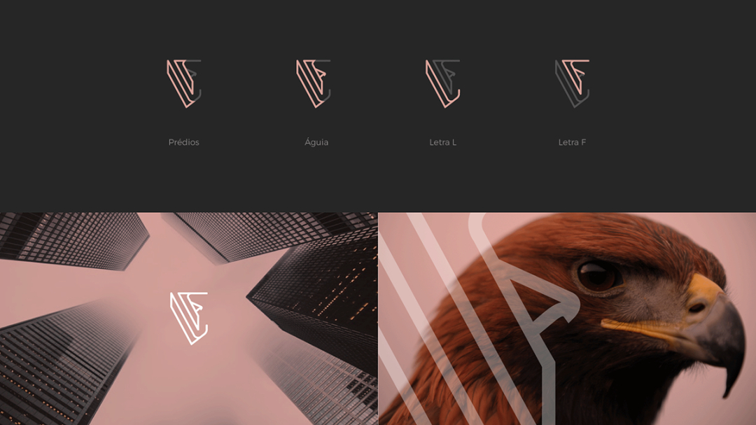 Laila Farias 法律律師工作室品牌視覺形象識別設計，優雅的女性風格