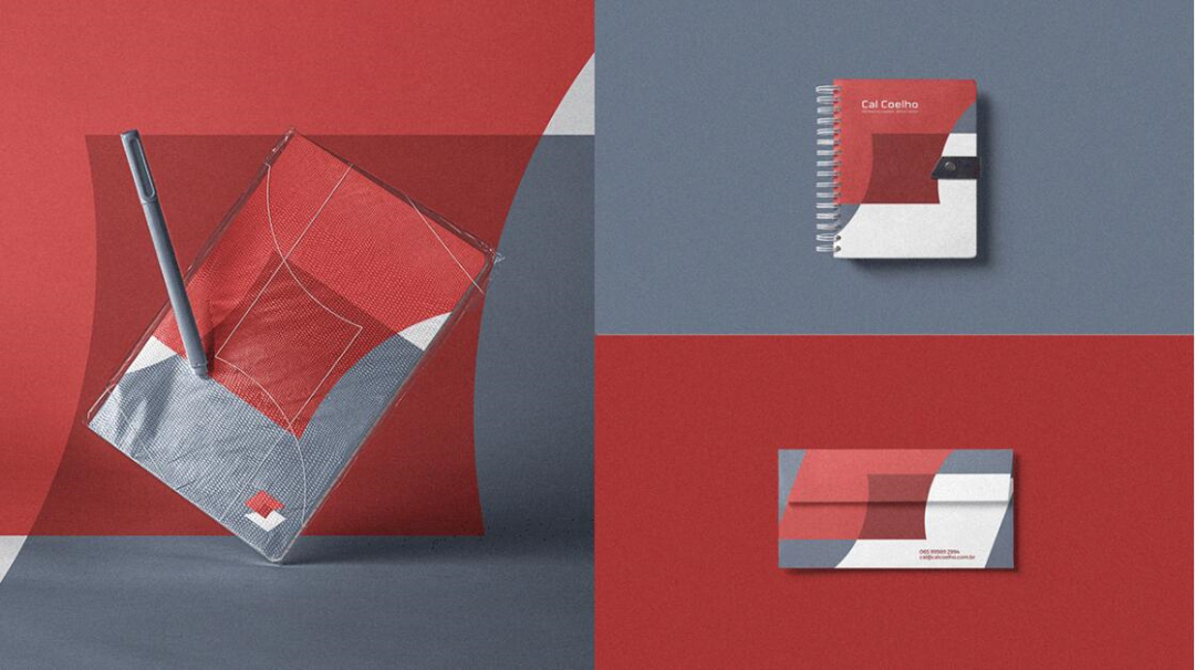 Cal Coelho 架構師個人品牌logo設計vi設計，C+C突顯合作的設計理念