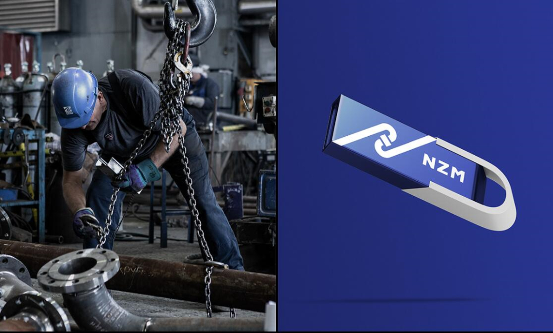 NZM 建筑公司企業形象視覺識別設計-超酷的工業風格logo設計vi設計