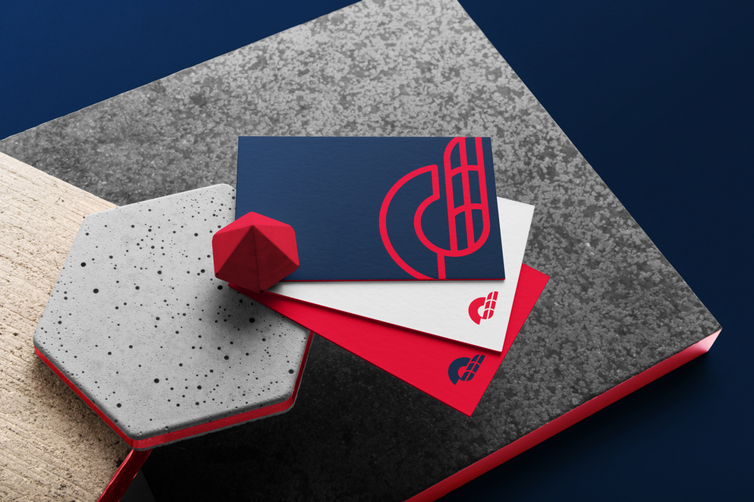 Débora Cardia 土木建筑公司品牌形象設(shè)計(jì)logo設(shè)計(jì)vi設(shè)計(jì)，字母dc+大樓圖形