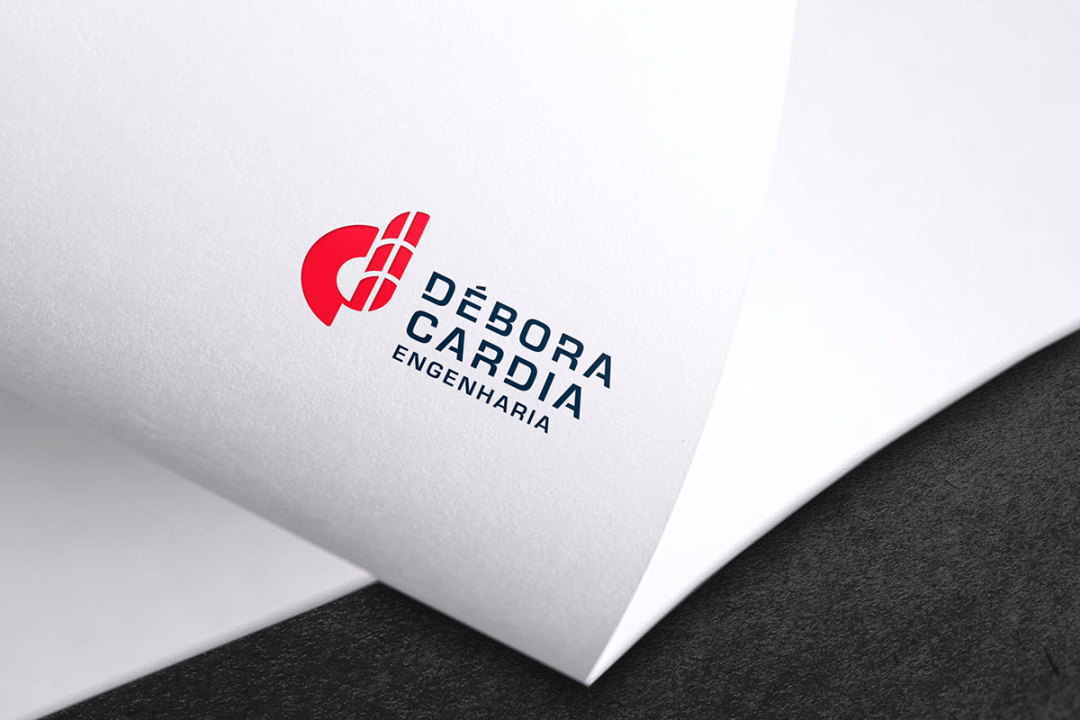 Débora Cardia 土木建筑公司品牌形象設(shè)計(jì)logo設(shè)計(jì)vi設(shè)計(jì)，字母dc+大樓圖形