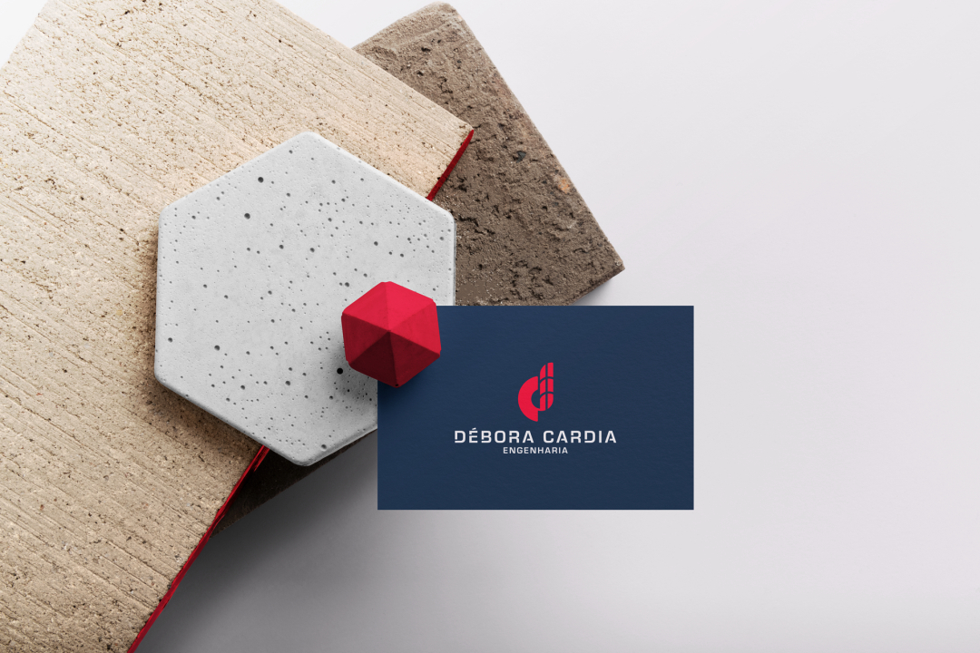 Débora Cardia 土木建筑公司品牌形象設(shè)計(jì)logo設(shè)計(jì)vi設(shè)計(jì)，字母dc+大樓圖形