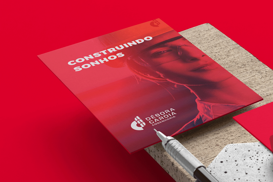 Débora Cardia 土木建筑公司品牌形象設(shè)計(jì)logo設(shè)計(jì)vi設(shè)計(jì)，字母dc+大樓圖形