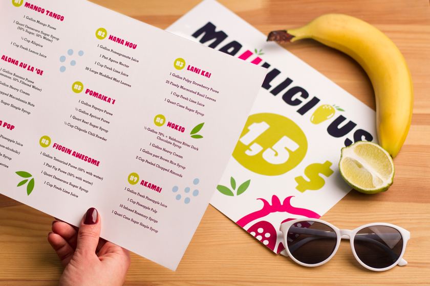 Maui Pops 冰淇淋店品牌logo設(shè)計(jì)店鋪室內(nèi)設(shè)計(jì)，活潑的夏威夷風(fēng)格